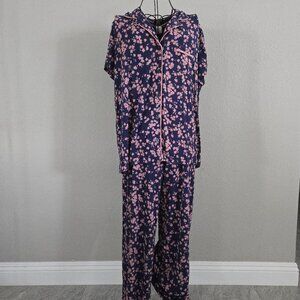Soma Cool Nights Falling Floral Pajama Set